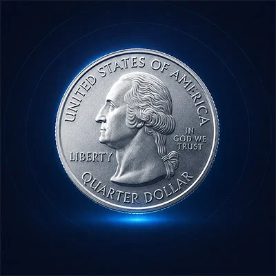 US quarter sample scan result
