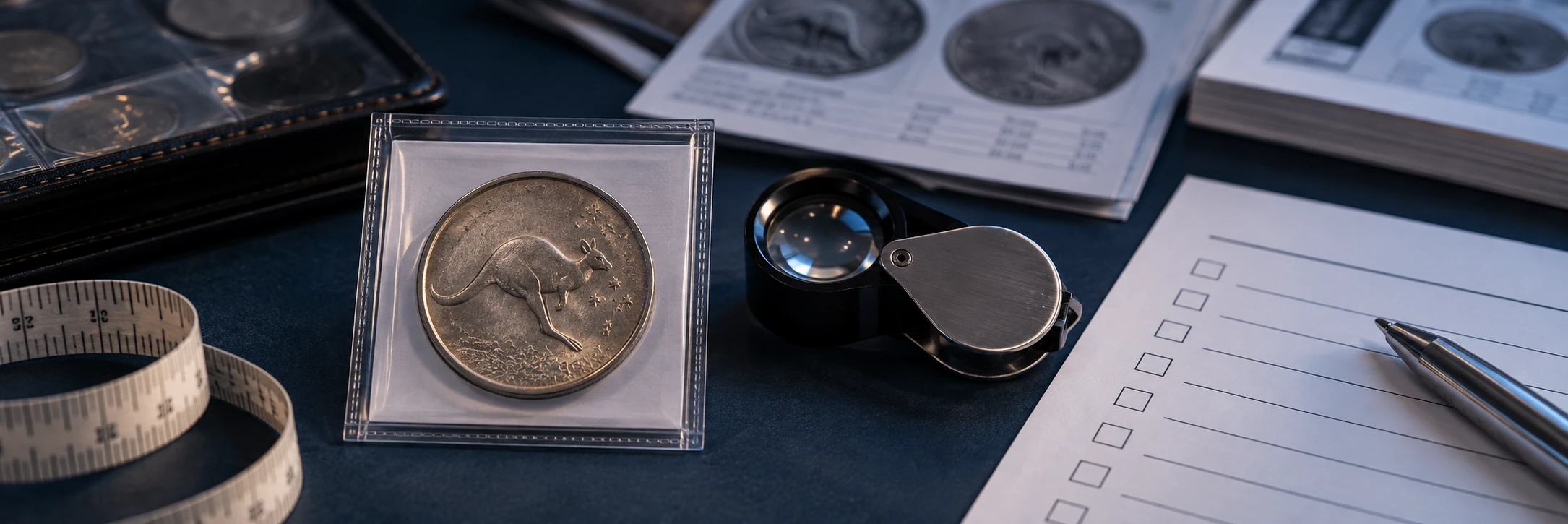 Australian coin research using catalog records and completed market sales