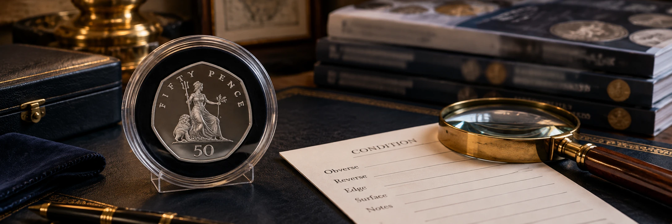 British coin research using catalog records and completed market sales