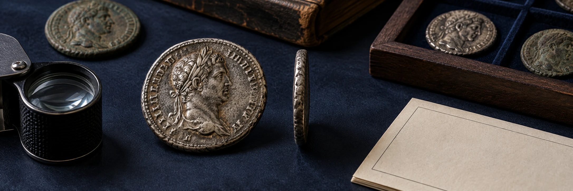 Old coin compared with a structured record to separate an original from a reproduction