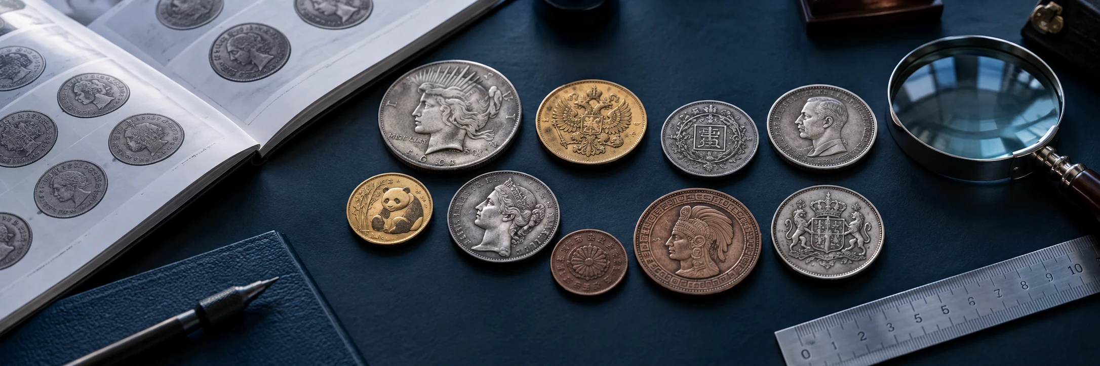Commemorative coin design being compared with a structured reference record