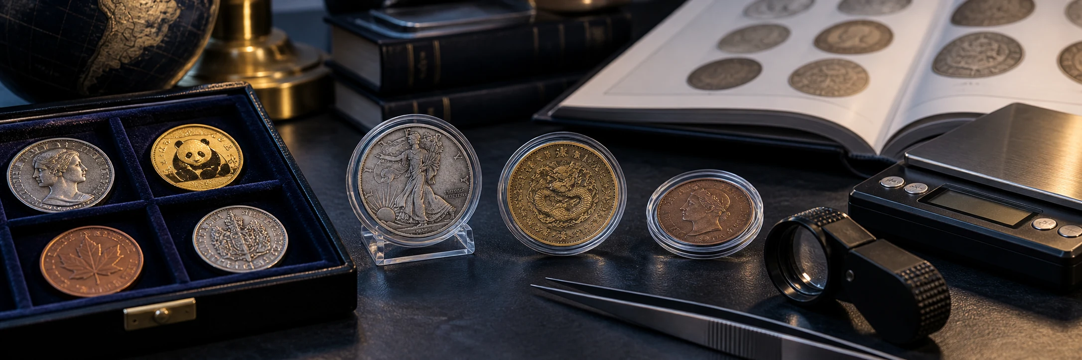 Euro coin research using catalog records and completed market sales