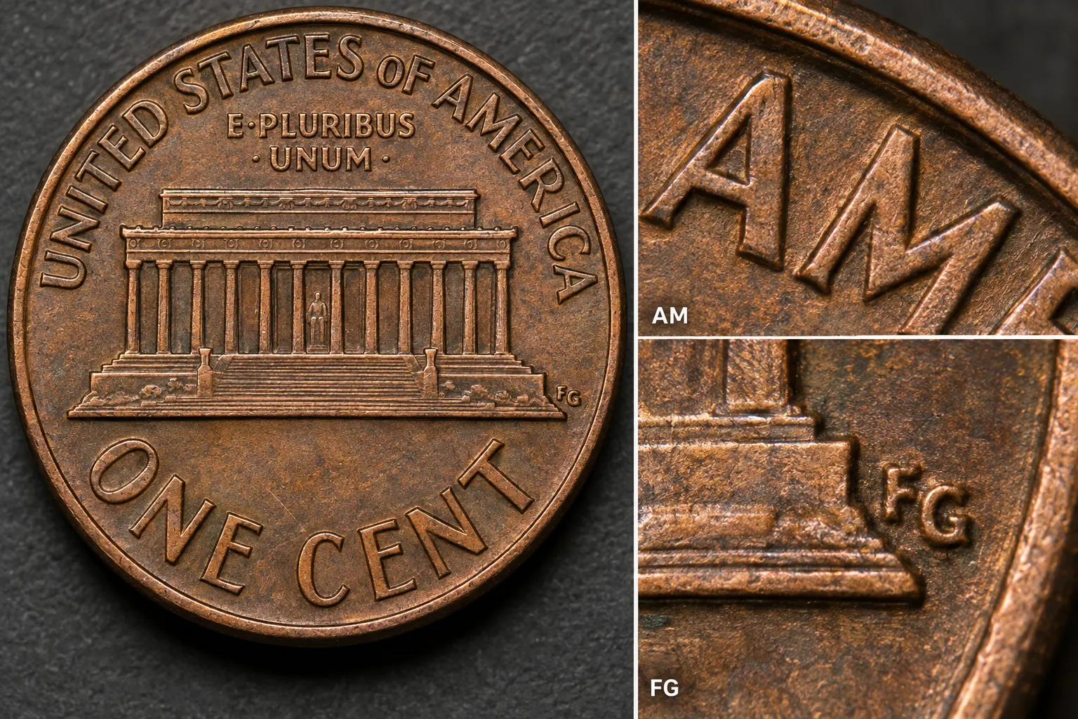 1992 Close AM reverse diagnostics showing the AM area and FG initials