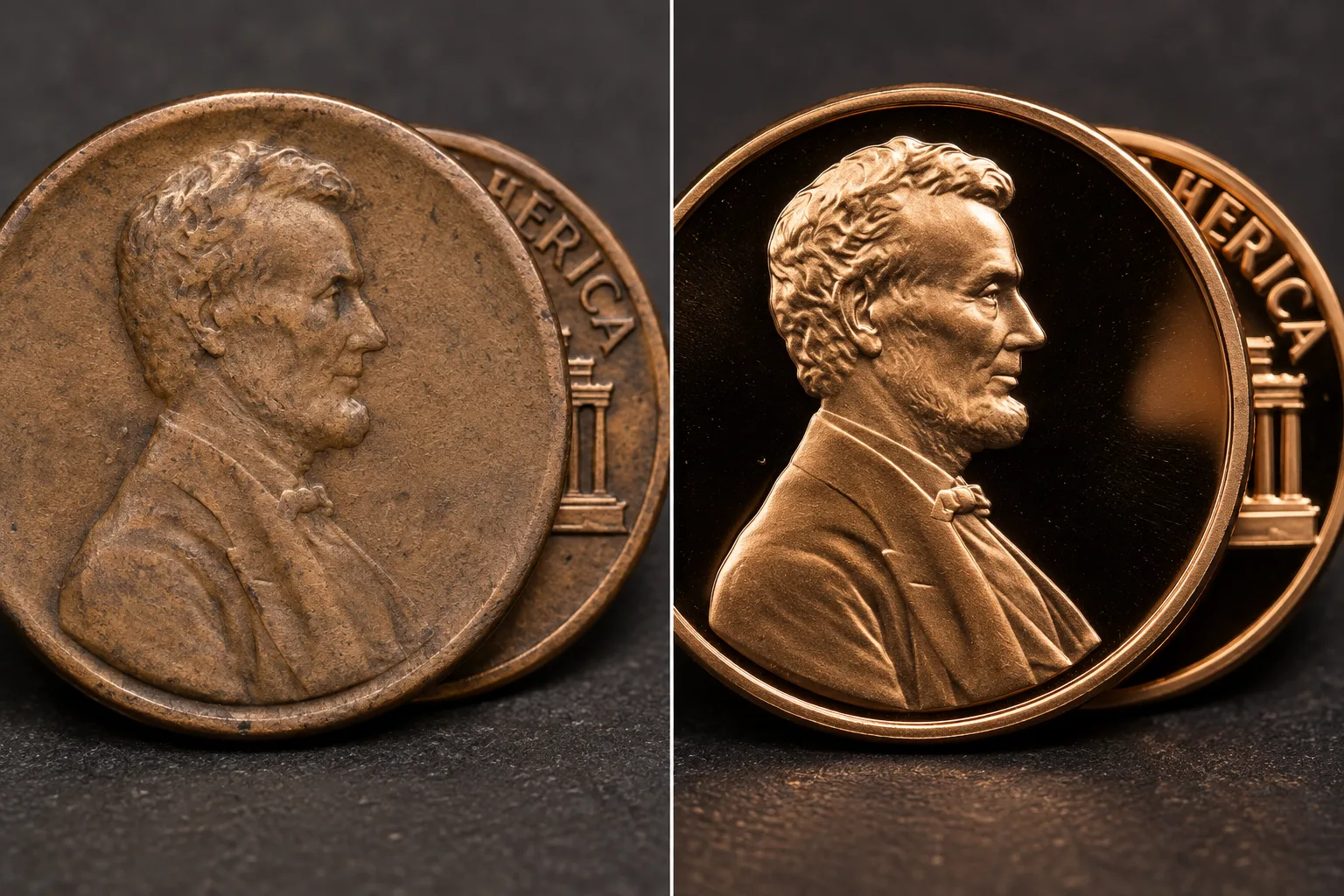 1999 Wide AM business strike and 1999-S proof comparison