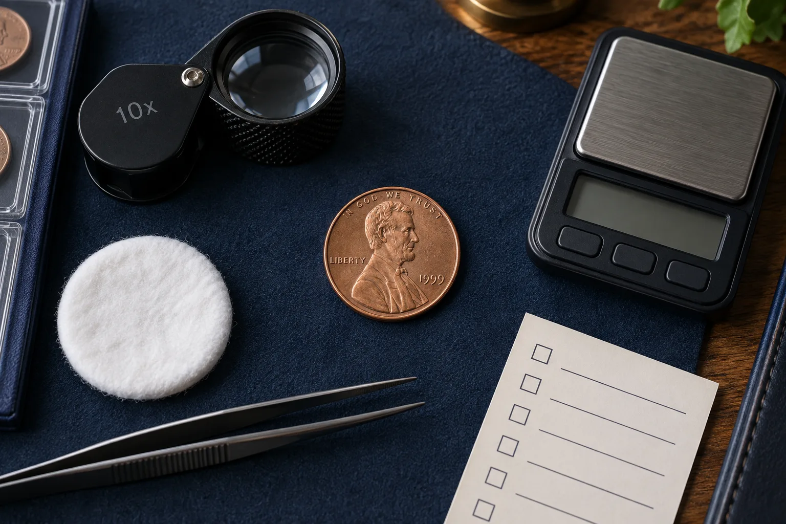 How to identify a 1999 Wide AM Penny step by step