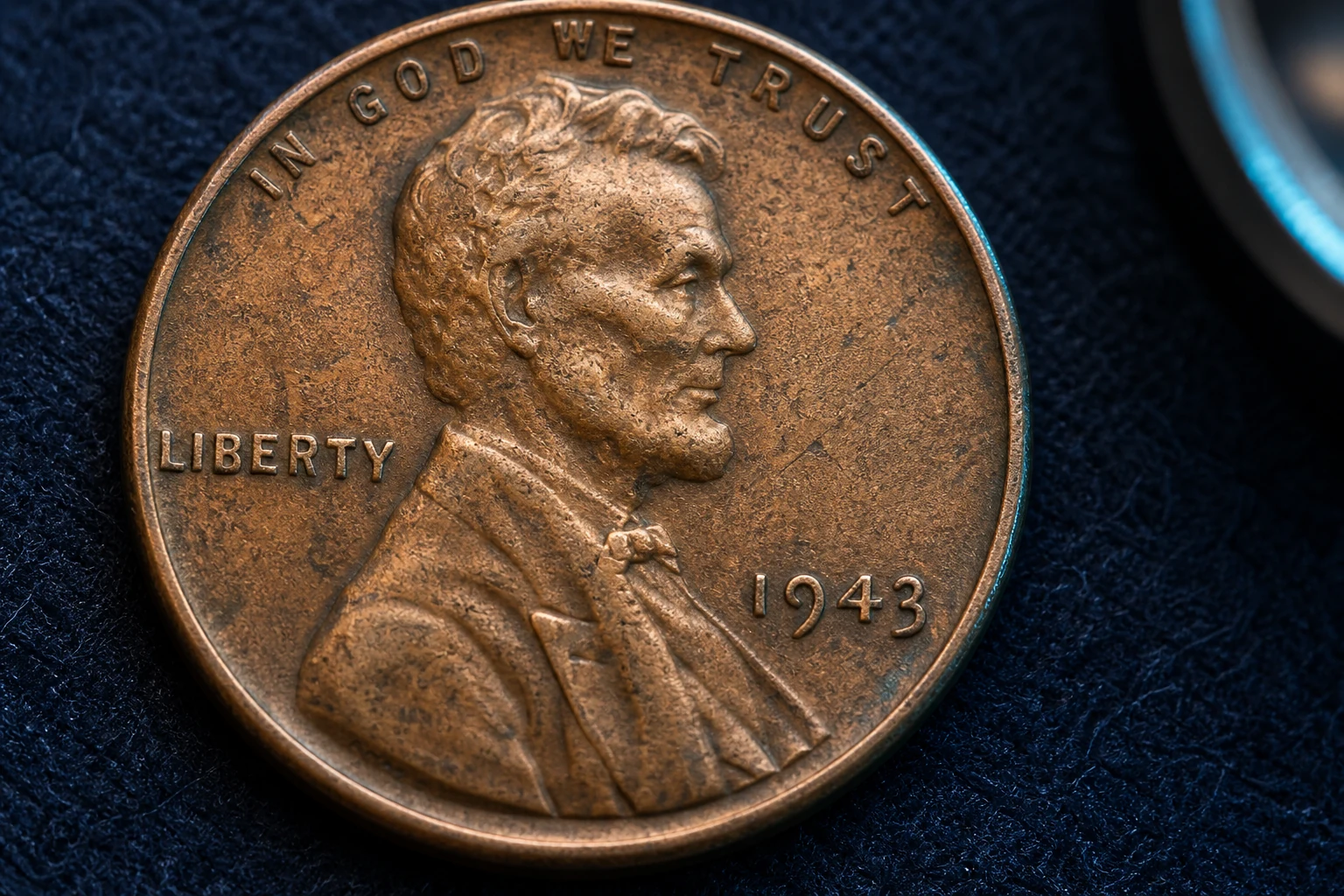1943 date close-up for authentication