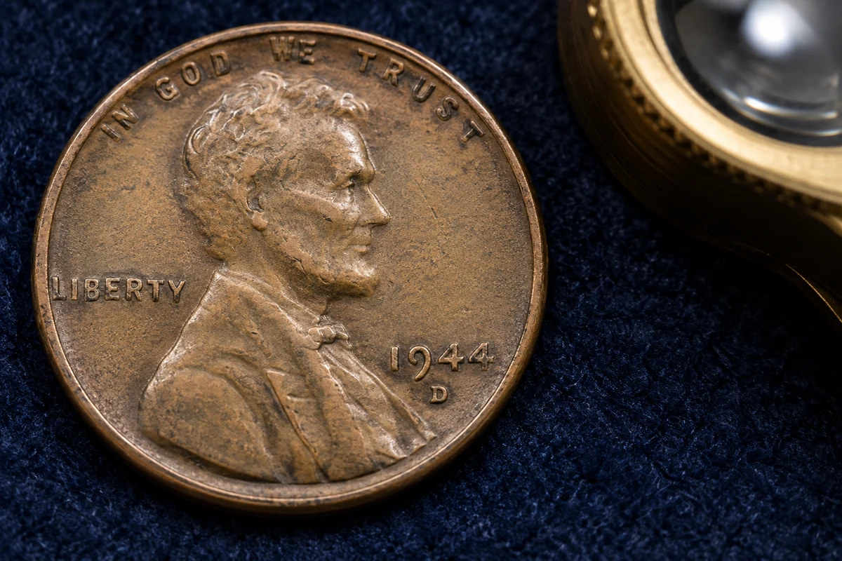 1944 date with the D Denver mint mark below it