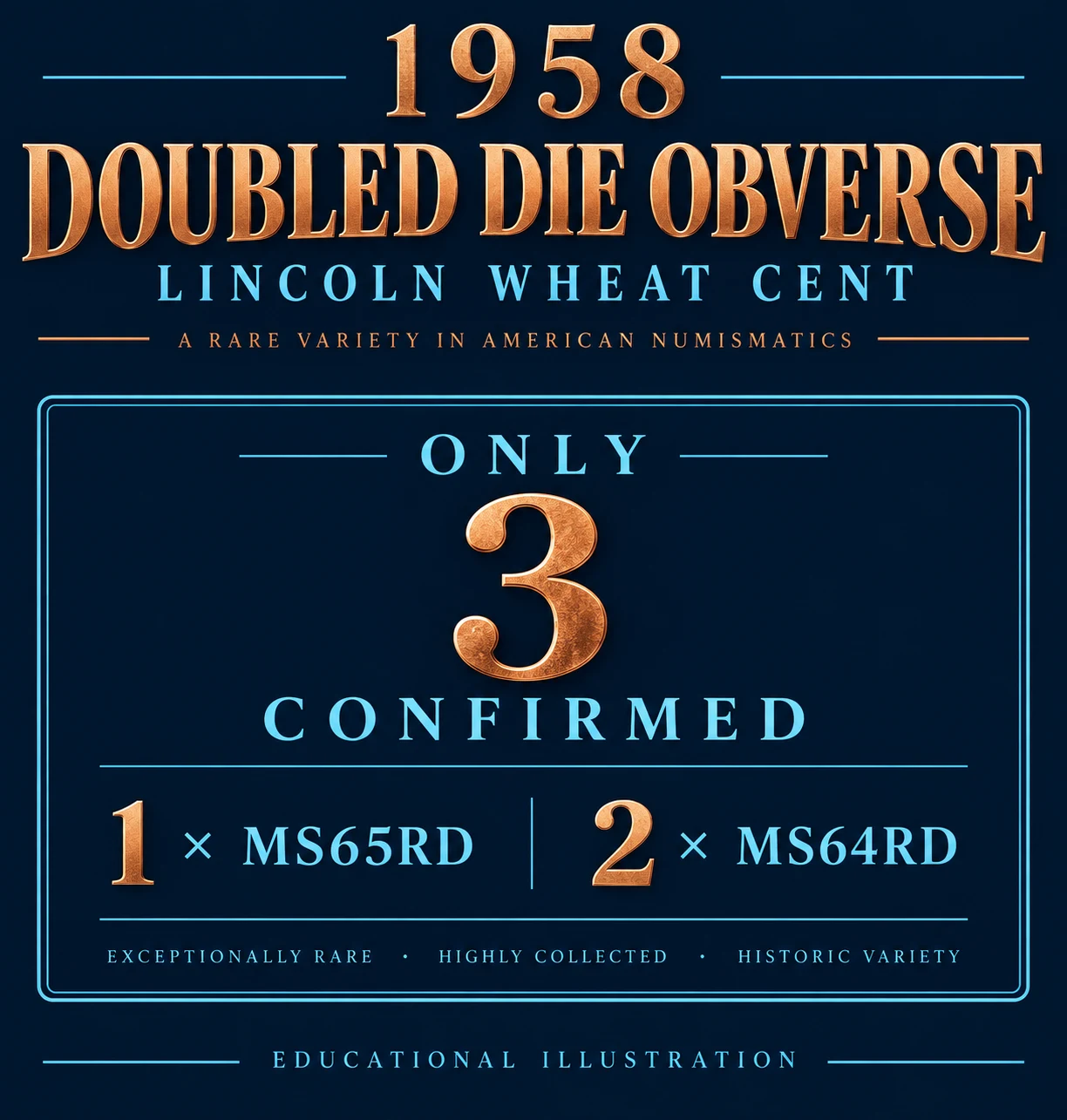 1958 Doubled Die Penny known examples