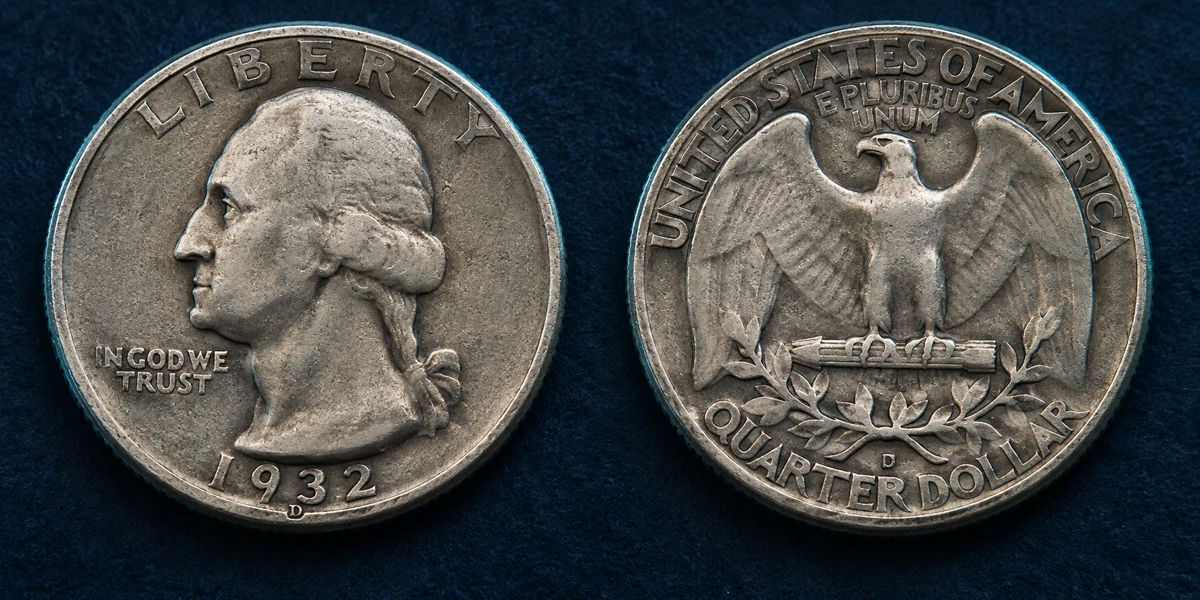 1932-D Washington Quarter obverse and reverse
