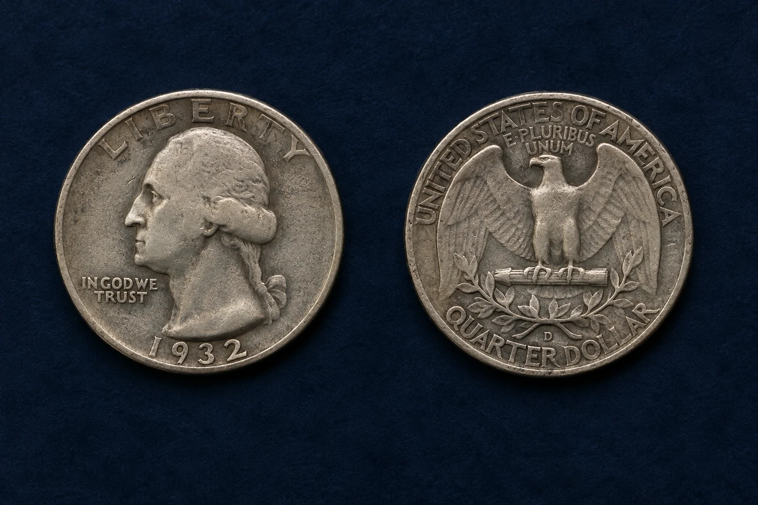 1932-D Washington quarter obverse and reverse