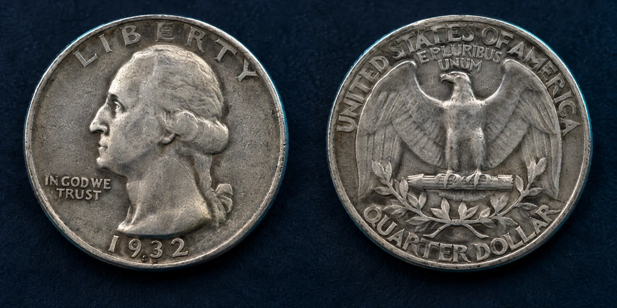 1932-S Washington Quarter obverse and reverse