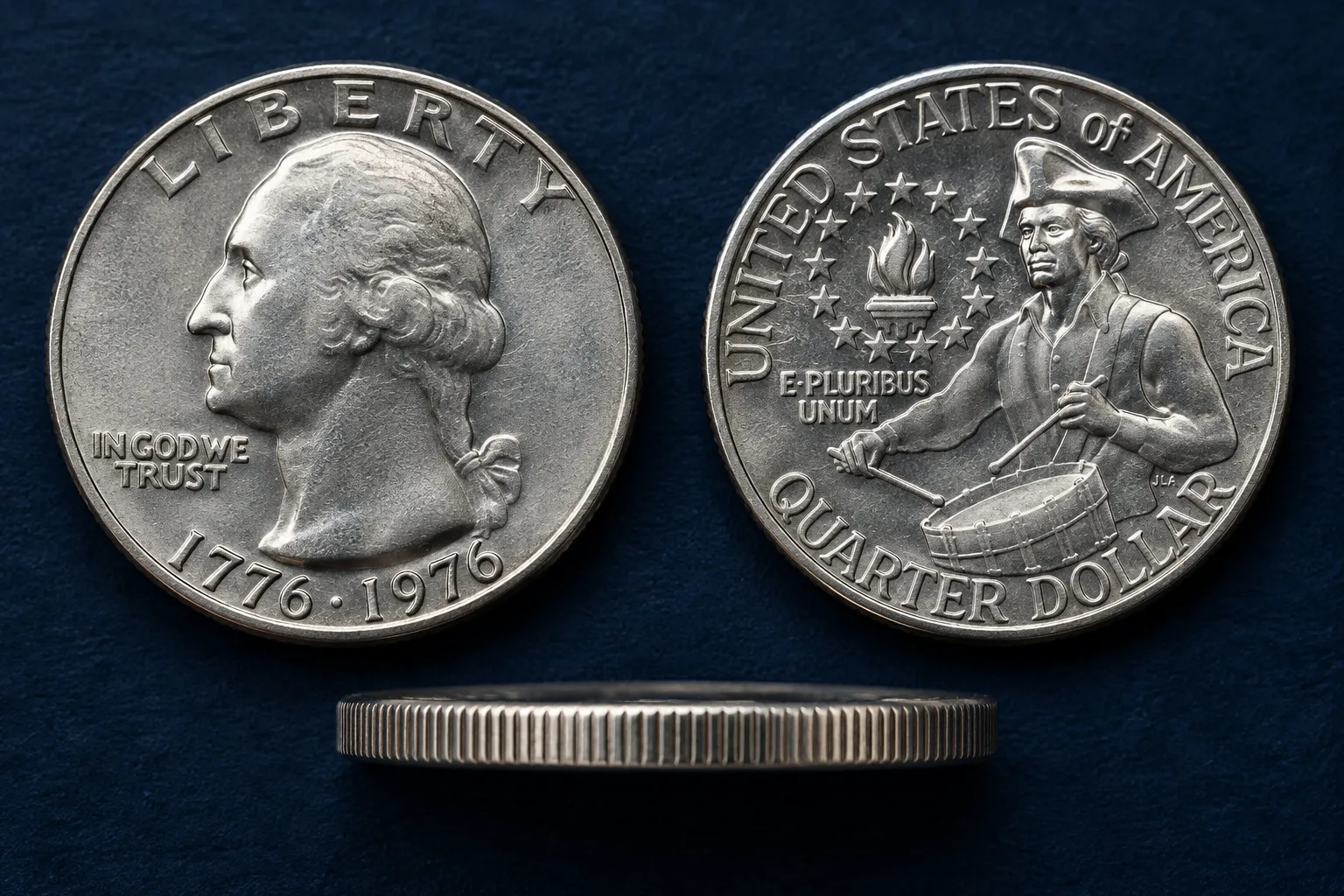 1776-1976 Bicentennial Quarter with drummer reverse