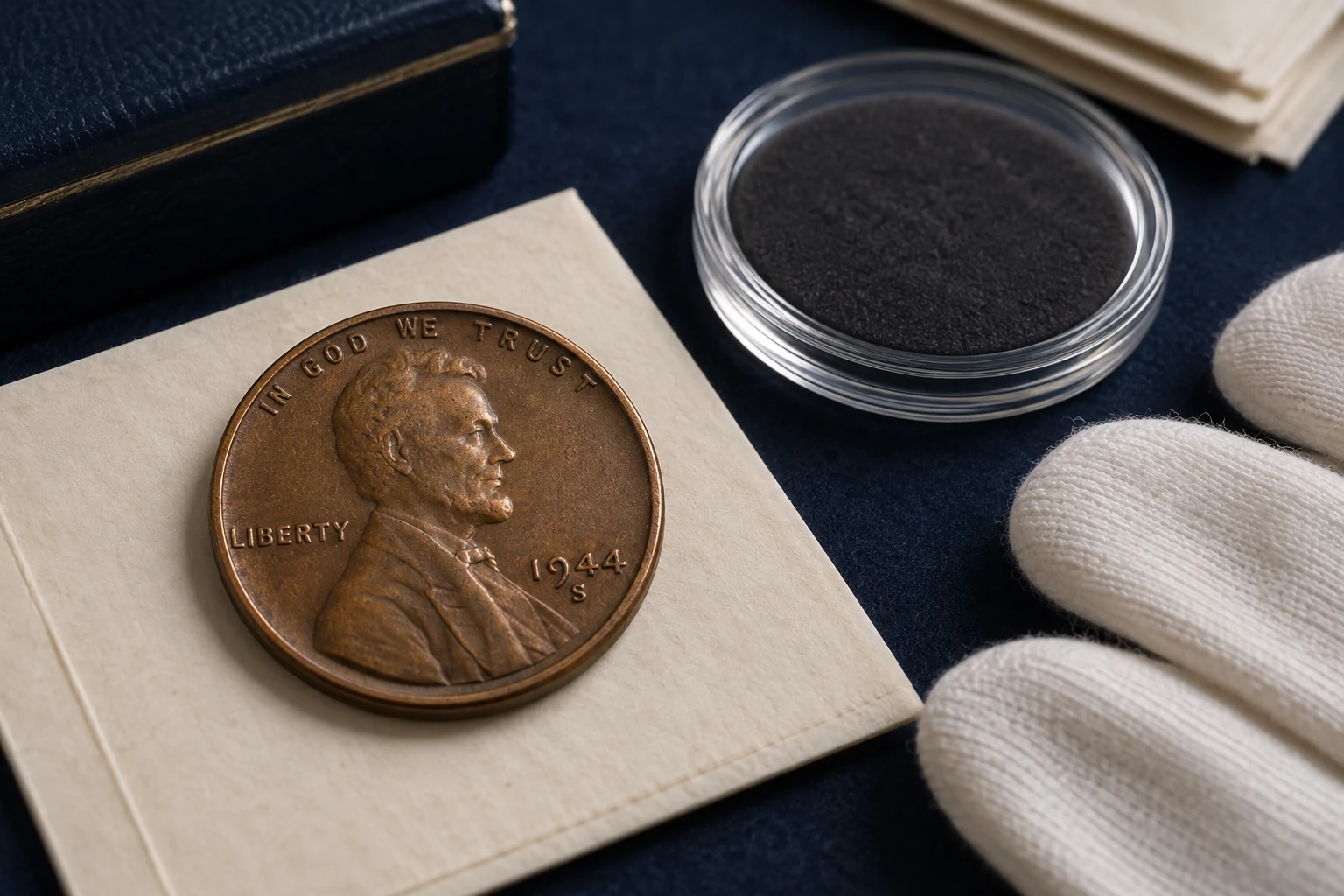 How to preserve a 1944-S Wheat Penny without cleaning